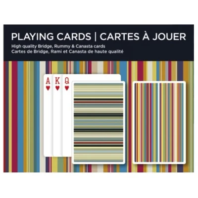 Afbeelding van Piatnik Stripes Speelkaarten Double Deck