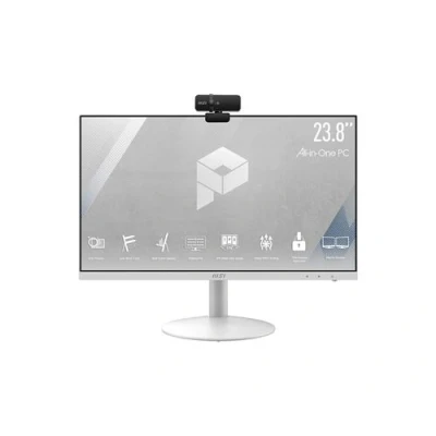 Image de MSI PRO AP241 11M 249EU Tout en un Core i3 10105 / 3.7 GHz RAM 8 Go SSD 256 NVMe UHD Graphics 630 GigE LAN sans fil: 802.11a/b/g/n/ac, Bluetooth 5.0 Win 11 Home moniteur : LED 23.8&quot; 1920 x 1080 (Full HD) blanc