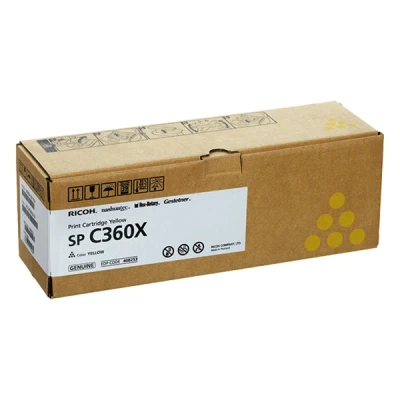 Image de Ricoh SP C360X Jaune original cartouche de toner pour C361SFNw