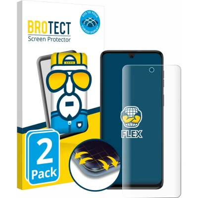 Afbeelding van BROTECT Screenprotector voor Motorola Moto G54 Folie Beschermfolie transparant volledig dekking (2 Stuks)
