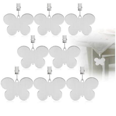 Afbeelding van COM FOUR® 8 x tafelkleedgewichten tafelkleedgewicht van roestvrij staal tafelkleedklemmen ca. 40 g per stuk