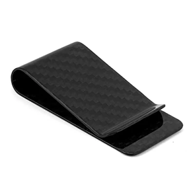 Afbeelding van Creditcardklem, Walfront Ultralichte Koolstofvezel Geldclip Zakelijk Money Cash Clip Creditcards Portemonnee Clip, zwart., Modern
