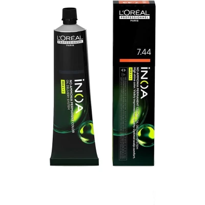 Afbeelding van Permanente Kleur L&#039;Oreal Professionnel Paris Inoa Color Nº 7.44 Koperblond (60 g)