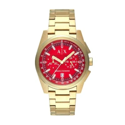 Afbeelding van Armani Exchange AX2863 Heren Horloge 42mm Goudkleurig