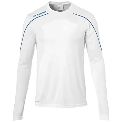 Afbeelding van Uhlsport Stream 22 Voetbalshirt Lange Mouw Kinderen Wit / Royal Maat: 152