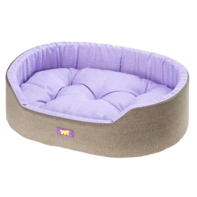 Afbeelding van Ferplast Dandy hondenbed, afneembaar en wasbaar, overtrek van katoen met zachte vulling, middelgroot 95 x 60 21 cm, lila