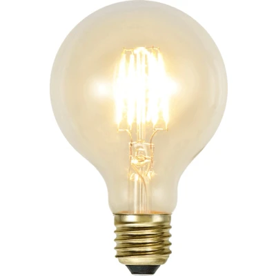 Afbeelding van Star Trading LED Grote bol lamp (8cm) lichtbron E27 Dimbaar Super Warm Wit