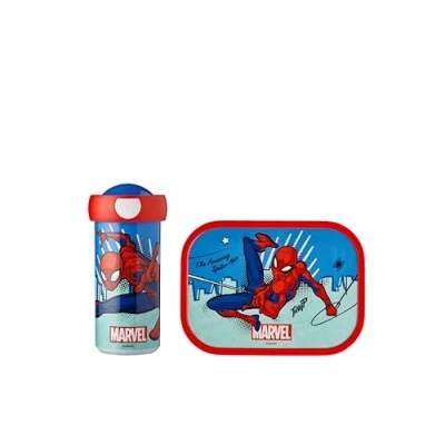 Image de Mepal set à déjeuner Campus Spiderman gobelet et boîte avec bento idéal pour l’école les loisirs convient au lave vaisselle