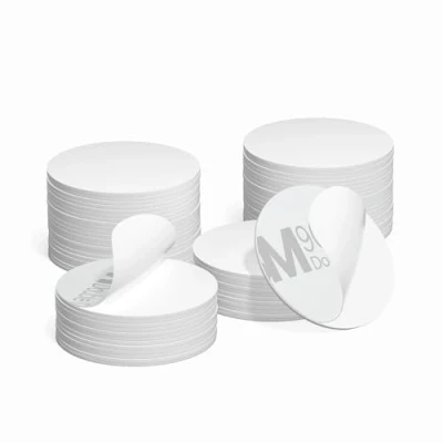 Afbeelding van NFC kaarten, 100 stuks, zelfklevende achterkant, programmeerbaar, 215, blanco NTAG215 pvc 504 bytes, compatibel met TagMo en Amiibo alle compatibele apparaten