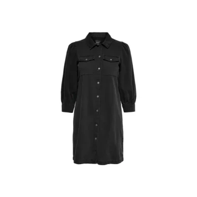 Afbeelding van Only Onlfelica Dnm Dress Noos Damesjurk, Delavé zwart