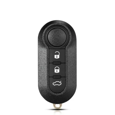 Afbeelding van ENERGY01 Autosleutelhoes compatibel met Fiat 500, 500L, Bravo, Doblo, Panda, Punto, Stilo, Lancia &amp; Iveco Daily, sleutelhoes 3 knoppen, lemmet model SIP22 (zwart)