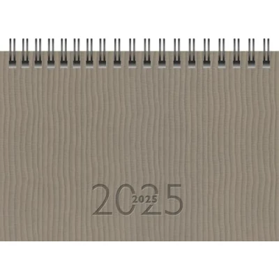 Afbeelding van rido/idé Zakagenda model TM 17/contact (2025), 2 pagina&#039;s = 1 week, A6 landschap, 128 pagina&#039;s, omslag van synthetisch leer, grijs