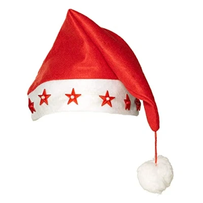 Afbeelding van Boland Kerstmuts Sterren Één maat Volwassenen Unisex Kerst
