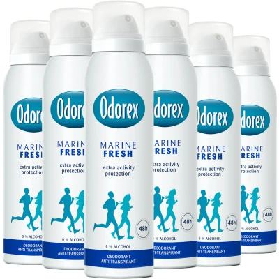Afbeelding van 6x Odorex Deodorant Spray Marine Fresh 150 ml