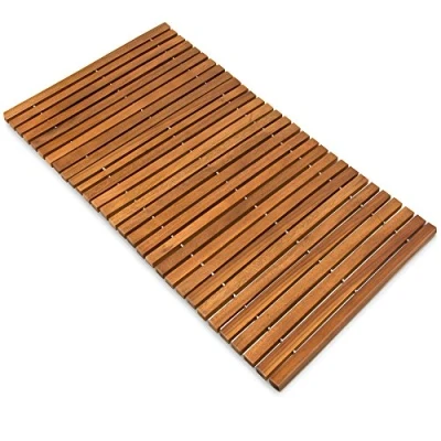 Afbeelding van Saunamat, Sauna, Douchemat, Badmat, acacia hout, FSC, Latjes
