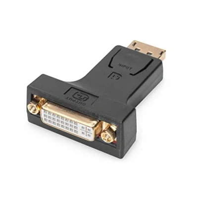 Afbeelding van Digitus AK 340603 000 S DisplayPort / DVI Adapter [1x stekker 1x bus 24+5 polig] Zwart