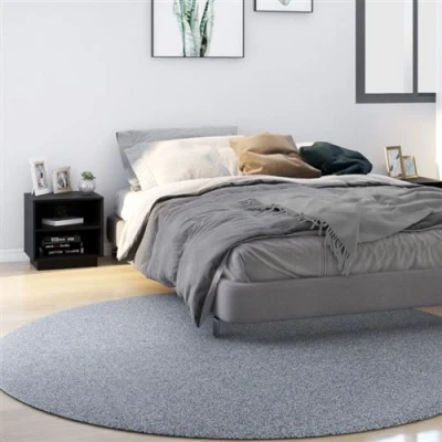 Afbeelding van Nachtkastjes 2 st 40x34x40 cm massief grenenhout zwart