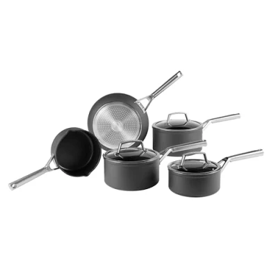 Afbeelding van Ninja Foodi C35000EU Zerostick Pannenset 5 delige kookset Zwart Geschikt voor alle warmtebronnen, inclusief gas, inductie en oven