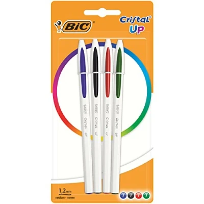 Image de BIC Stylo à bille Cristal Up, blister de 4, tracé 0,35,