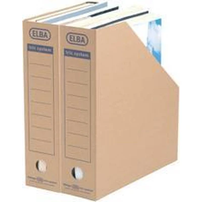 Afbeelding van ELBA DECO archiefdoos, plat, afneembaar deksel, grijs