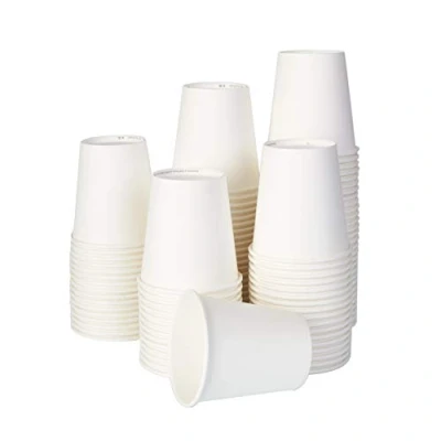 Afbeelding van ECO BRO 200 ml biologische papieren bekers, wegwerpglas, composteerbaar glas biologisch afbreekbaar (100)