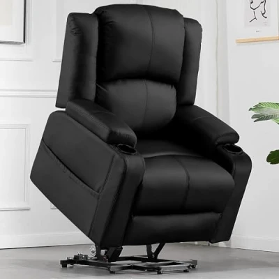 Afbeelding van COMHOMA Elektrische hefstoel, relaxstoel, massagestoel, ligstoel met ligfunctie, powerlift, ligstoel, voor