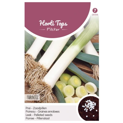 Afbeelding van Pilstar Themaserie Prei Blauwgroene Winter Farinto Groentezaden 200 stuks