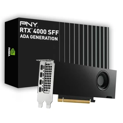 Afbeelding van PNY Nvidia Quadro RTX 4000 Videokaart Ada Generation 20 GB GDDR6 RAM PCIe x16 Mini DisplayPort Low Profile
