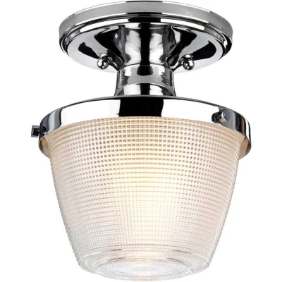 Afbeelding van Landelijke Plafondlamp Steady Lighting Metaal Landelijk E27 L: 18.2cm Voor Binnen / Woonkamer Eetkamer Zilver