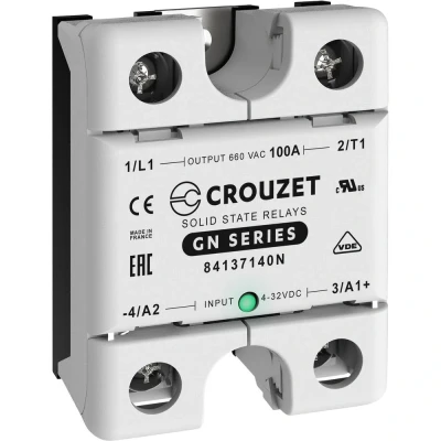Afbeelding van Crouzet Halfgeleiderrelais 84137140N 100 A Schakelspanning (max.): 660 V/AC Schakelend bij overbelasting 1 stuk(s)