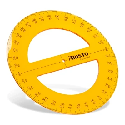 Afbeelding van Aristo kompasroos Geocontrast 360 graden oranje gradenboog AR 22301