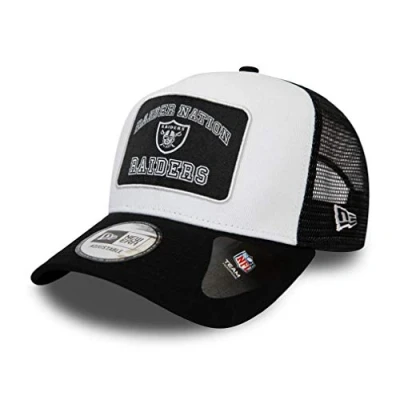 Afbeelding van New Era NFL Verstelbare Trucker Cap Baseball American Football Patch Zomer, Raiders 1.