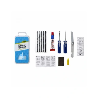 Image de Kit reparation pneu tubeless vtt weldtite par l&#039;exterieur avec meches boite