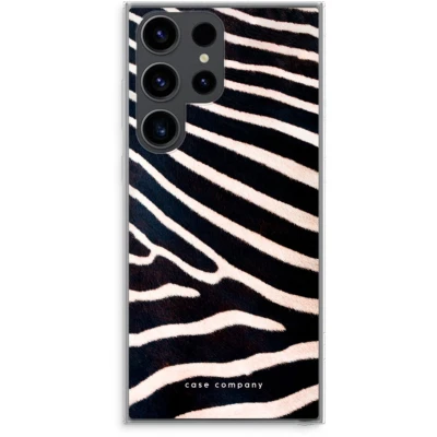 Afbeelding van hoesje geschikt voor Samsung Galaxy S23 Ultra Zebra Soft Cover Telefoonhoesje Bescherming aan alle Kanten en Schermrand