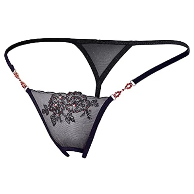 Afbeelding van Sexy String Met Strass Steentjes En Open Kruisje
