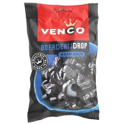 Image de Venco Boerderijdrop I Zoute Drop de Hollande 120 g réglisse salée dure des Pays Bas Réisse