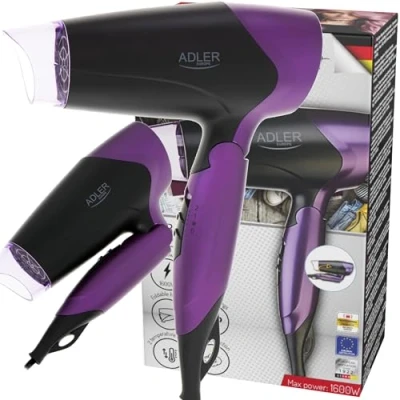 Afbeelding van Ader 2260 Haardroger 1600 Watt zwart paars
