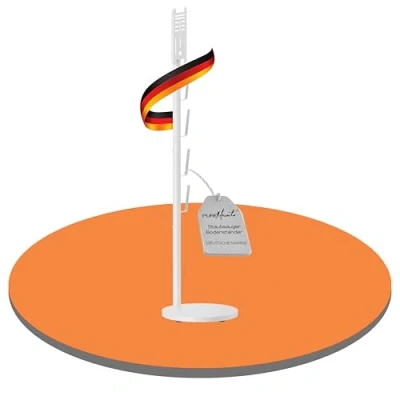 Afbeelding van PureMounts Universele stofzuigerhouder compatibel met Dyson, Philips, Samsung, Bosch, Miele, Anyson, Xiaomi, vloerhouder, accessoirehouder, wit