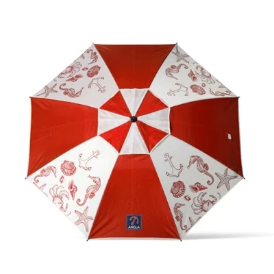 Afbeelding van Strandparasol Rood Ø 200 cm SPF50+ Navy