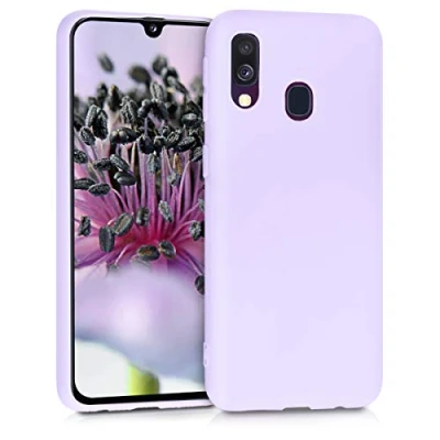 Afbeelding van kwmobile telefoonhoesje geschikt voor Samsung Galaxy A40 Hoesje smartphone Back cover in lavendel
