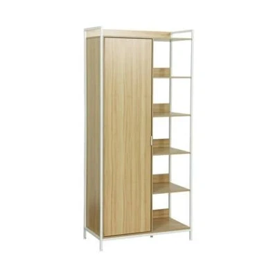 Afbeelding van sweeek Kledingkast met 1 hangdeel, 6 legplanken en deur, b 100 x d 48 h 190 cm