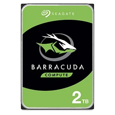 Image de Seagate BarraCuda, 2To, Disque dur interne HDD 3,5&quot; SATA 6Goit/s 7 200 tr/min, 64 Mo de mémoire cache, pour PC bureau, Ouverture facile (ST2000DMZ08)