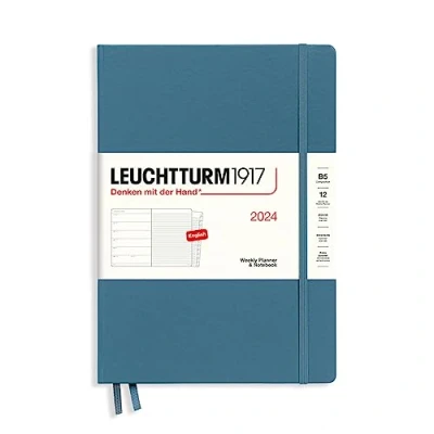 Afbeelding van LEUCHTTURM1917 367762 Samenstelling B5 weekoverzicht en notitieboek 2024, 12 maanden, steenblauw