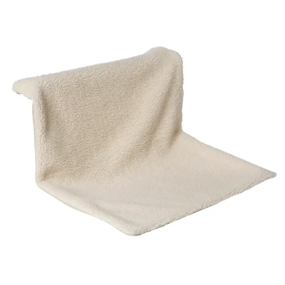 Afbeelding van Adori Hangmat Verwarming Lambskin Kattenhangmat 50x38 cm Bruin Wit