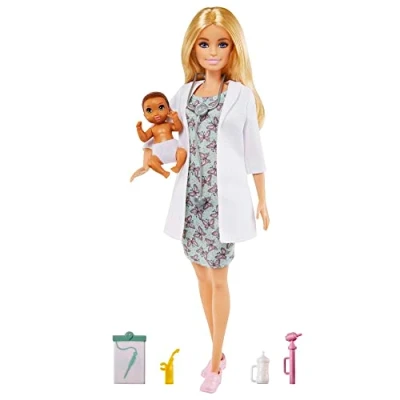 Image de Poupée Barbie Pédiatre et accessoires