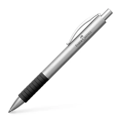 Afbeelding van Faber Castell 148472 Basic balpen van metaal (zwart/zilver mat)