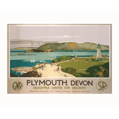 Afbeelding van Kunstdruk Plymouth 3 40x50cm