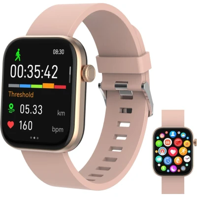 Afbeelding van Denver Smartwatch Android iOS Volledige Belfunctie Amoled Display Sporthorloge Hartslagmeter Saturatiemeter Slaapmonitor SWC185RO