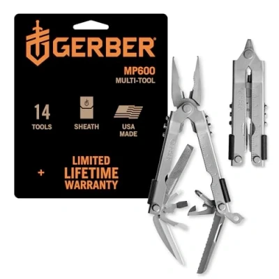 Image de Gerber Multi Plier 600 Full Size Tool Basic NN (Needle Nose) Stainless Outil polyvalent
