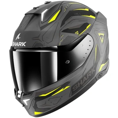Afbeelding van Shark Skwal i3 Linik Mat Anthracite Yellow Black AYK L Maat Helm